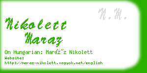 nikolett maraz business card